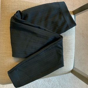 Black leggings with fleece lining